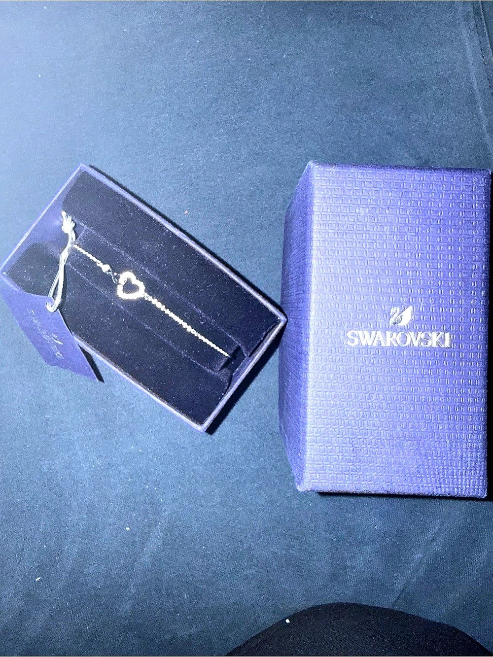 Swarovski Hyperbola Infinity Heart Bracelet Silver